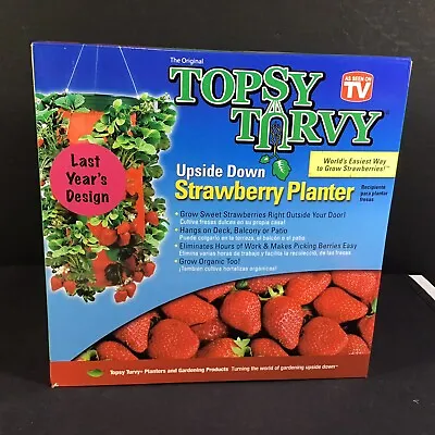 Topsy Turvy Strawberry Planter As Seen On TV Organic Grow Tool Easy Way To Grow • $12.95