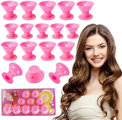 £3.53 • Buy 10/20/30/40/50x Magic Silicone Hair Curlers Rollers Hair Care Beauty Aid Curling