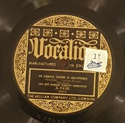 £14.90 • Buy The Bar Harbor Society Orchestra/the Ambassadors 78rpm   Vocalion X-9430