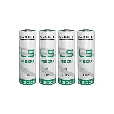 4 X Saft LS14500 Lithium Thionyl Chloride 3.6v AA Li-SOCl2 Battery ER14505 NEW • £16.99