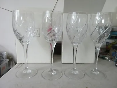 Lot Of 4 Mikasa English Garden Wine Goblet Glasses Lightly Used In Box 9  • $92.98