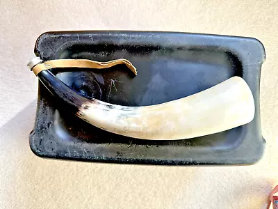 Vintage Polished Cow/Bull Steer Horn 13  W/mouthpiece Horn Trumpet • $14.99