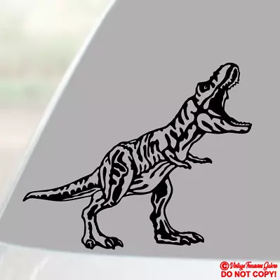 TYRANNOSAURUS REX Vinyl Decal Sticker Car Window Wall Bumper Dinosaur T-Rex JDM • $2.99