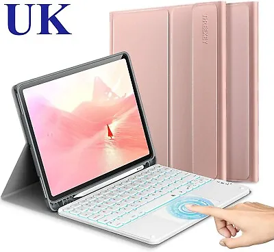 THREEKEY Backlit Wireless Keyboard Case For 10.5  IPad Pro 2017 IPad Air 3 2019 • £44.99