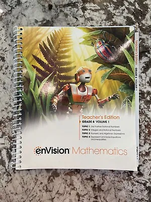 EnVision Mathmatics Teacher's Edition Grade 6 Volume 1 Used Great Condition. • $125