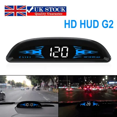 £22.80 • Buy Digital GPS Speedometer Universal Car HUD Head Up Display Overspeed Alarm UK