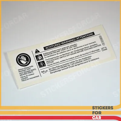 VW Sticker Overfilled Engine Oil Can Damage Catalyst - 701010002A 701010690B • $8.50