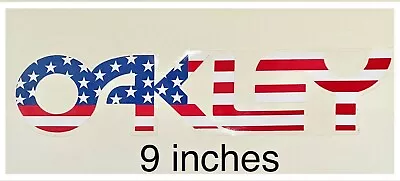 OAKLEY Sticker USA Flag Golf Ski Snowboard Sunglasses Window Die Cut Vinyl 9  • $3.99