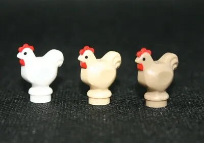 $2.75 • Buy NEW Lego Farm Animal -  Chicken White Tan Dark Tan Chickens