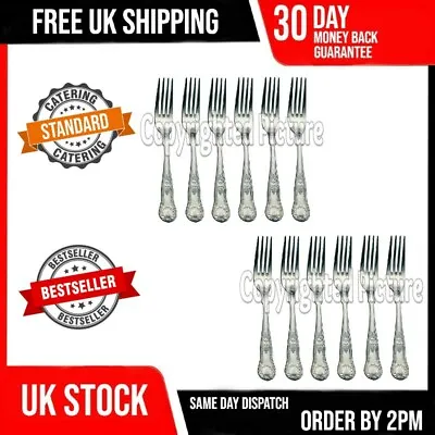 £11.19 • Buy Kings Pattern Dessert Forks Quality Set Of 12 Design Desert Smaller Cutlery