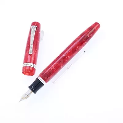 Montegrappa Fountain Pen Elmo Collection Ruby Red EF • $458