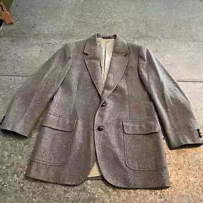 Vintage Pendleton USA Wool Sport Coat Blazer Jacket Gray Lined Mens 42 Long • $65