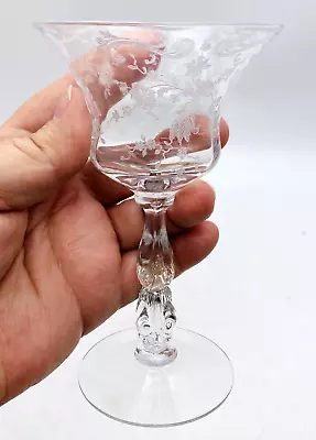 Cambridge Chantilly Liquor Cocktail Etched Crystal Multiple Avail Combine Ship • $9.99