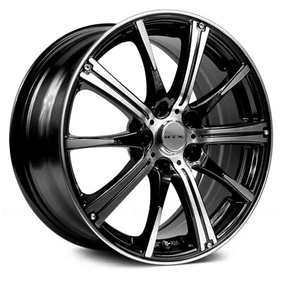 RTX SPARK Wheels 15x6 (45 4x100 73.1) Black Rims Set Of 4 • $485.96