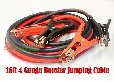 16ft  4 Gauge 400 AMP Booster Jumper Cables Auto Car Jumping Cable 16' • $31.99