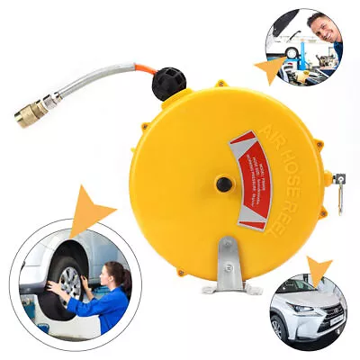 Air Hose Reel Compressor Air Line With Automatic Retractable Air Hose Reel  8M • $54.99