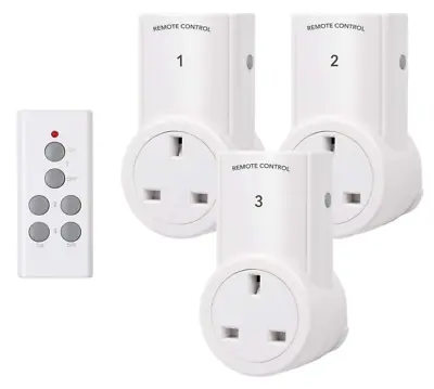 £28.19 • Buy Wireless Remote Control Plug Sockets Programmable Electrical Outlet Switch 30M