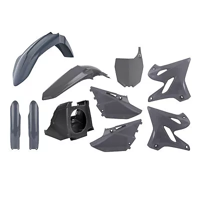 Polisport Yamaha Yz125 250 02-14 Complete Nardo Grey Restyle Plastic Fender Kit • $165.95