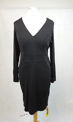 Magisculpt Long Sleeve Dress Black UK14 LN036 OO 01 • £34.99