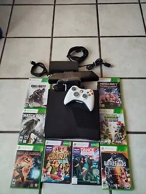 Xbox 360 S Slim Console 250gb W/ Games & Kinect Adventures System Tested Wooks • $139