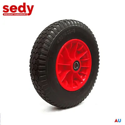 16  4.80/4.00-8 Solid Wheelbarrow Wheel 25mm Bore Cart Tyre Trolley Rust Proof • $39.99