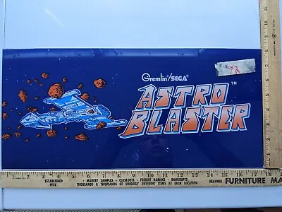 ASTRO BLASTER Original Arcade Marquee For Mini Cabaret • $69