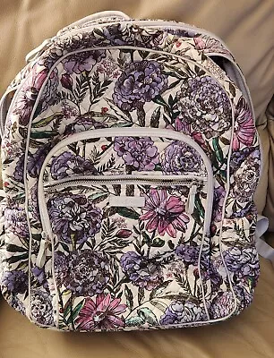 Vera Bradley Campus Backpack Lavendar Meadows Book Bag Ladybug EUC Diaper Bag • $79.99