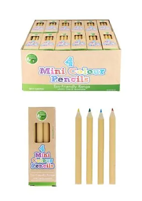 Pencils! Party Bag Fillers! Girl! Boy! School! 5 To 120 Packs Of 4 Mini Colour • £3.99