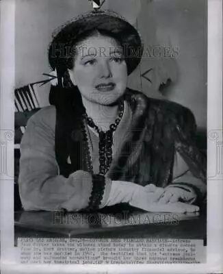 1949 Press Photo Jean Parker Actress Seeks Divorce - DFPC59623 • $16.99