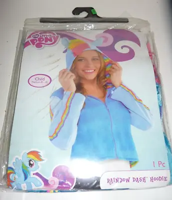 My Little Pony RAINBOW DASH Zipper  Hoodie Halloween Costume Child Medium 8-10 • $9.99