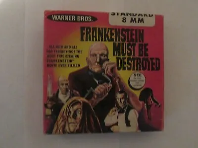 Rare Frankenstein Must Be Destroyed Super 8mm 5-inch Movie Reel In Original Box • $35