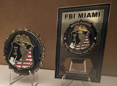 Sought After FBI Miami South Florida Joint Terrorism Task Force 2 Challenge Coin • $45