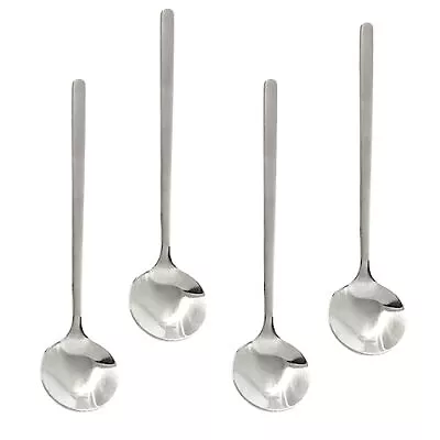 Demitasse Espresso Spoons Silver Stainless Steel Teaspoons 8pcs Mini Spoons 5... • $10.65