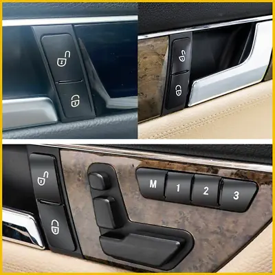 For 2010-2015 MERCEDES BENZ E CLASS W212 4 DOOR WINDOW SWITCH COVERS ACCESSORIES • $11.39