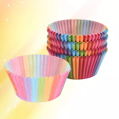 100PCS Paper Muffin Liners Cups Curved Cake Cups Cupcake Muffin Cases • $8.98