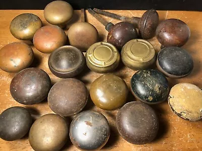 Lot Of 21 Vintage Brass Door Knobs Architectural Salvage • $39.95