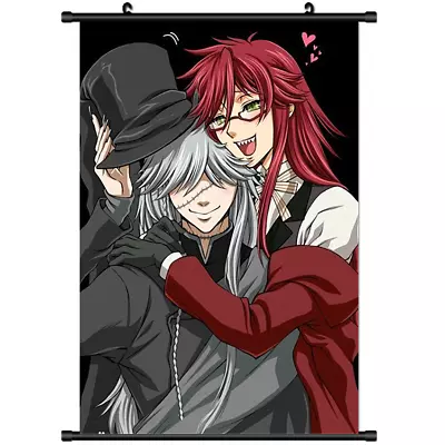 Anime Black Butler Undertaker Grell Wall Scroll Poster Cosplay S3278 • £2.88