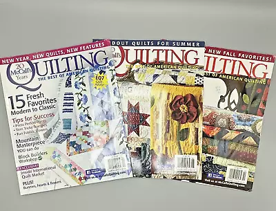 McCall's Quilting Magazine 2013 Lot Of 3 Issues With Pattern Sheets • $11.25
