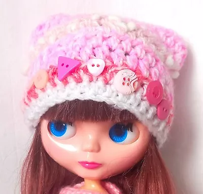 Crochet Hat For Blythe. Handmade Hat For Tangkou Doll  • £4.99