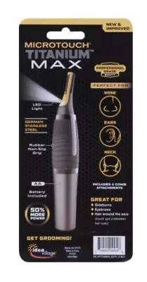 MicroTouch Titanium Max Micro-Precision Trimmer -- Batteries Includedd • $9.95