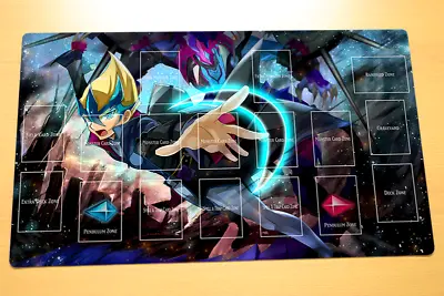 No.1447# Yugioh TCG CCG Custom Playmat Kite Tenjo Galaxy Eyes Cipher Dragon • $39.22