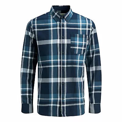 Jack & Jones Mens Mix Shirt Long Sleeve One Pocket • £19.99