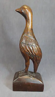 Vintage MCM Hand Carved Standing Bird 14.75”H • $39