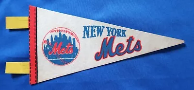Vintage 1970's MLB New York Mets Miniature Pennant 8x3.5 Inches • $11.75