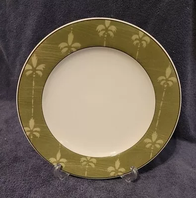 Sakura Cat Collection- Warren Kimble Dinner Plate With Green Palm Tree Border • $25