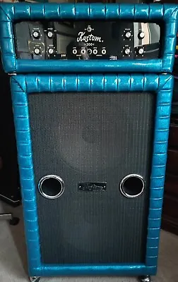 New Restored Original 1967  KUSTOM  Cascade Blue K-200 2 X 15 Tuck & Roll Amp • $2999.99