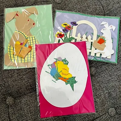 1999 Vintage Meri Meri Frameable Art Happy Easter Egg Bunny Greeting Cards • $29.95