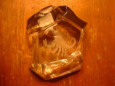 $29.99 • Buy Lovely Cut Crystal Val St. Lambert Paperweight With Scorpion Motif