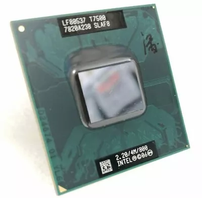 Intel Core 2 Duo T7500 2.2GHz/4M/800MHz Laptop Mobile CPU Processor Socket P • £1.19