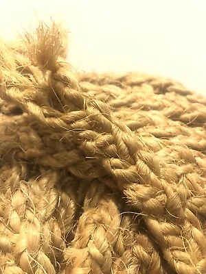 $18 • Buy 20ft Section Of Hand Braided Jute Rope, Twine Cord For Crafting, Saddlery, Tack 